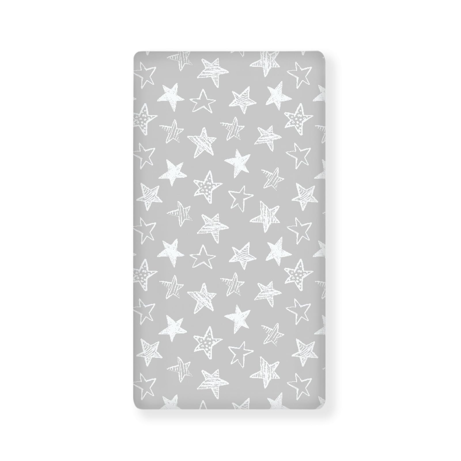 Star - Sábanas para cuna de bebé para niños y niñas, sábana bajera ajustable para cuna estándar y colchón infantil, lindas sábanas de colchón para bebé, sábana de cama para niños pequeños, 52