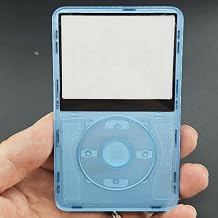Ice Blue Plastic Front Cover Faceplate Housing Case Cover with clickwheel with Center Button for iPod 5th 5.5Gen Video 30GB 60GB 80GB