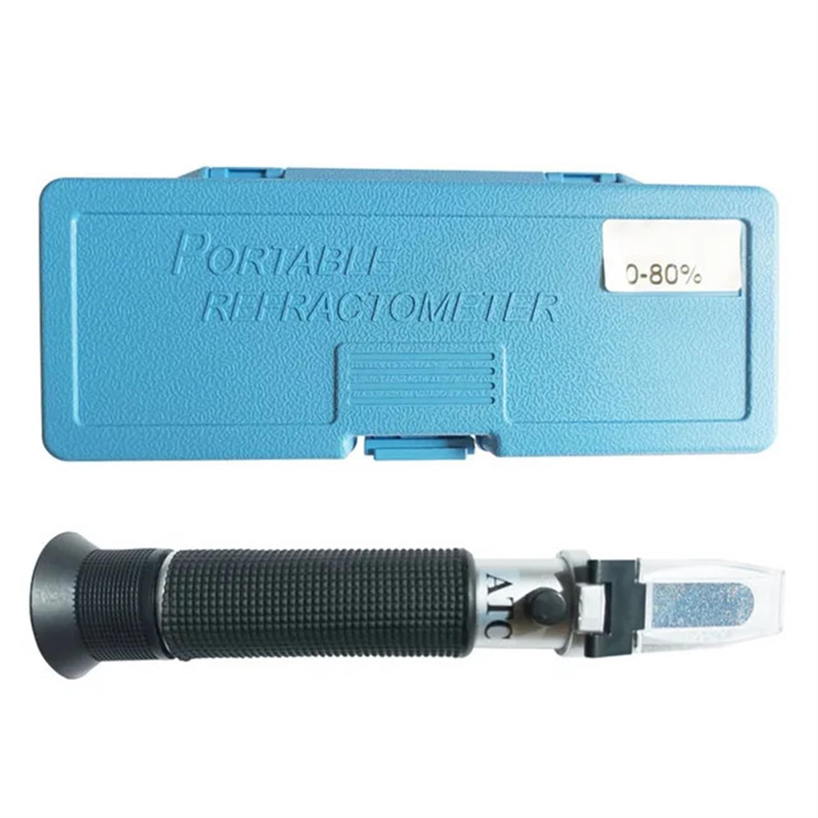 Kogedss One Color Refractometer, W50 Hand Held 0-80% Alcohol Refractometer Atc Spirits Tester Meter Alcoholometer Liquor Wine Content Tester With Retail Box