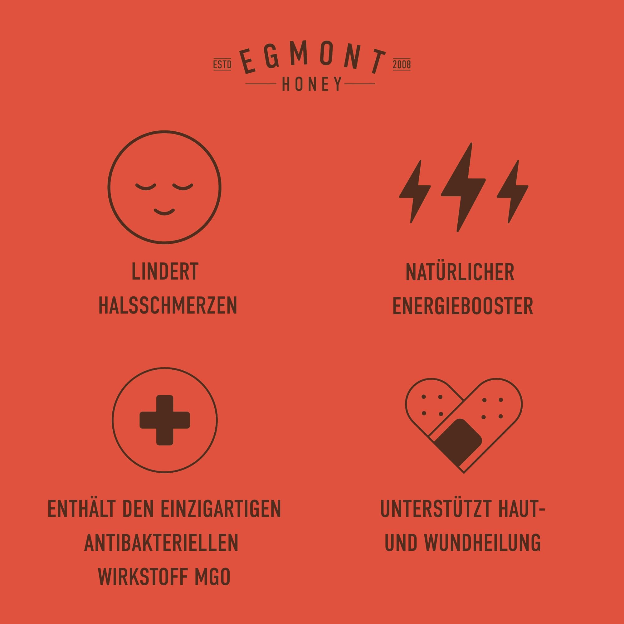 Egmont Honey Manuka-Honig MGO 829+, UMF 20+ aus Neuseeland (350 g) | Quetschtube | Roh & Nicht Pasteurisiert | Monofloral | Rückverfolgbar vom Bienenstock bis ins Glas | Nachhaltig hergestellt