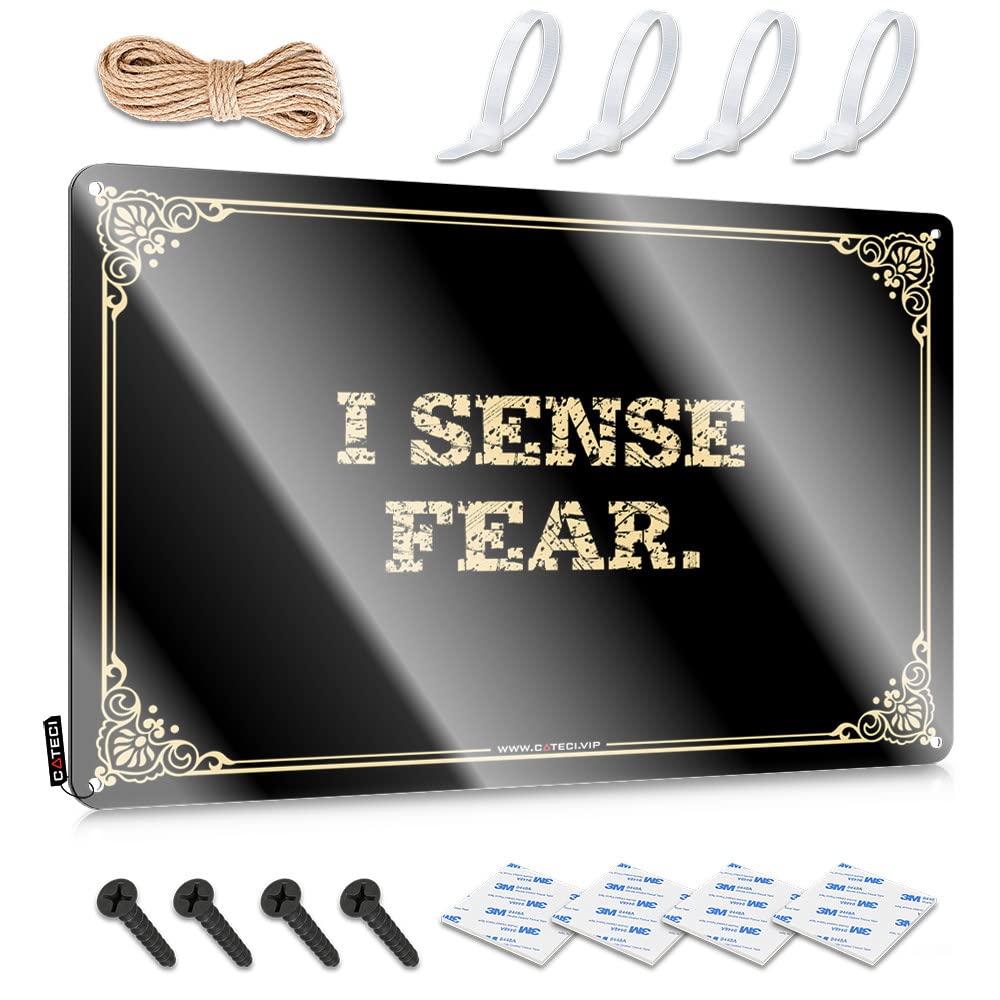 IBWNBBUSN Man Cave Signs And Decor I Sense Fear. Tin Sign Small Sign Tin Signs For Bar(30X40CM)