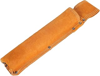 VILLCASE Welding Rod Holder Leather Electrode Holder Welding Rod Pouch Welding Electrode Storage Can Welding Tools Rod Bag Welding Equipment Accessories for Men Workers Orange Welding Bag
