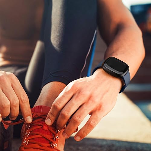 Miniatura 6 de Tobfit Correas de silicona compatibles con Fitbit Versa 4, Fitbit Versa 3, Sense 2, Fitbit Sense 2, correas de reloj Fitbit Sense para mujeres y