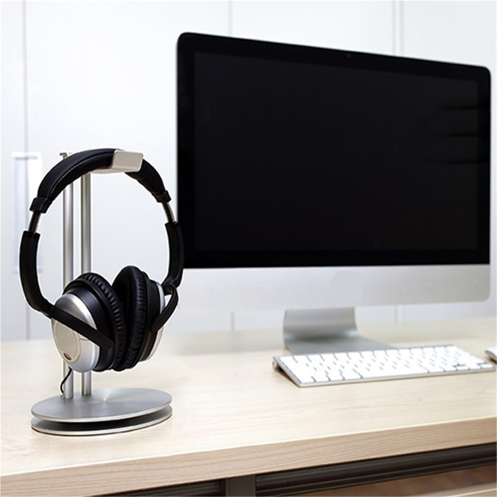 Support pour Casque Audio, Support De Casque en Aluminium, Simple, Antidérapant Accessoires Bureau