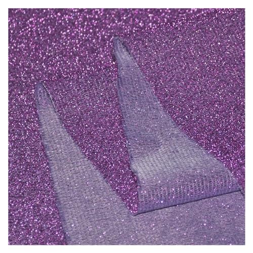 Tissu polyester métallisé à paillettes multicolore 150cm x 10m