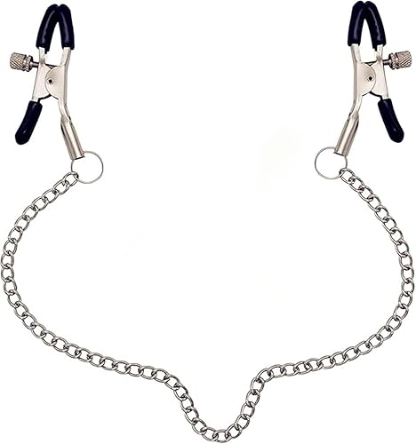 Adjustable Metal Nipple Clamps Entertainment Clip for Women R9916 Non-Piercing Nipplerings Clip On Nipple Rings Decorative Clip for Clothing Accessories