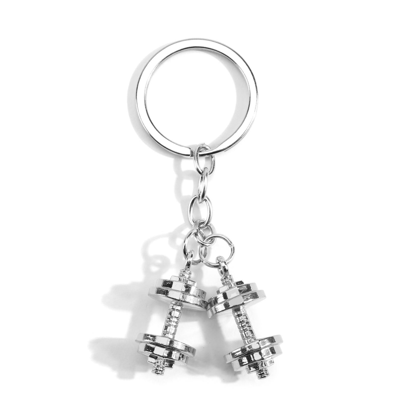 OBEISN Kreativer Schlüsselanhänger Mit Hanteln Aus Metall, Einzigartige Geburtstagsgeschenke Für Frauen, Schlüsselanhänger Für Freunde, Freundinnen, Stilvoller Und Moderner Taschenanhänger
