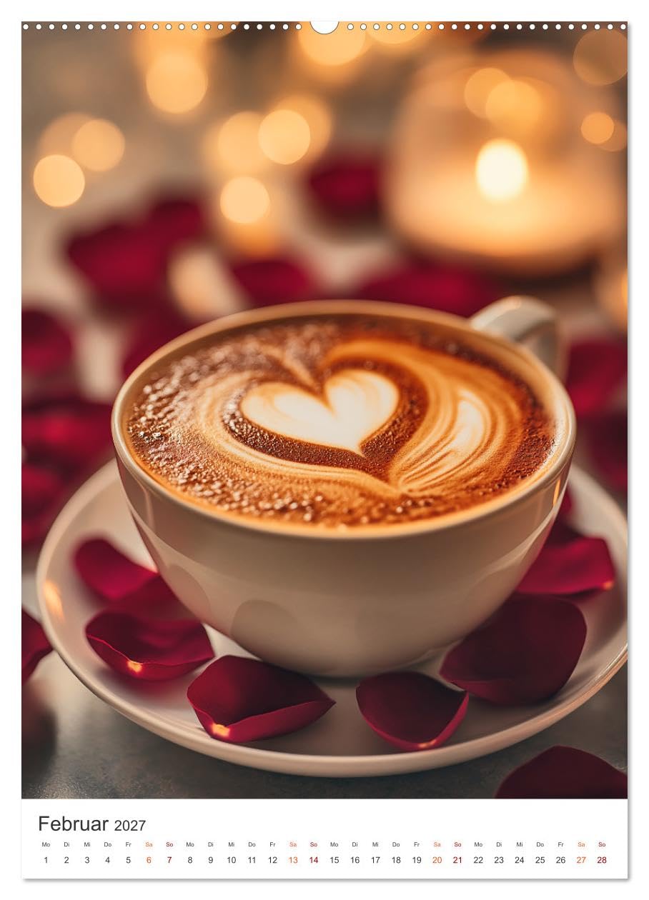 Zeit für Kaffee (hochwertiger Premium Wandkalender 2027 DIN A2 hoch), Kunstdruck in Hochglanz: Emotionale Genussmomente, intensiv, inspirierend und voller Wow-Effekt. (CALVENDO Lifestyle)