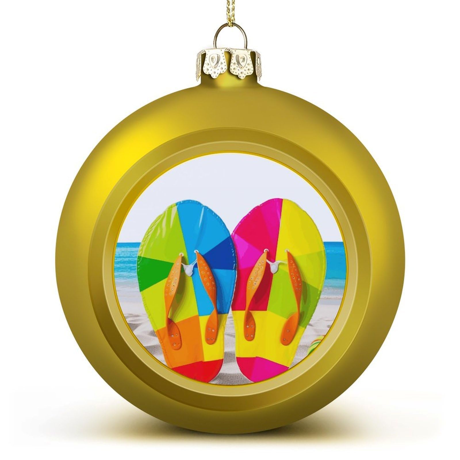 Décorations de sapin de Noël incassables et suspensions de fête en forme de tongs