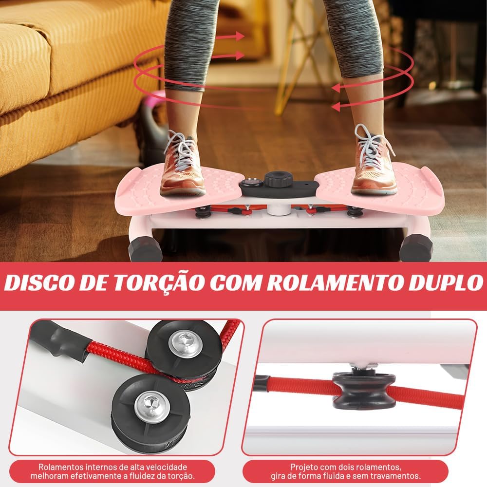 Máquina de Torção de Cintura, Máquina De Torção De Cintura Com Faixas De Resistência, Contagem Automática Com Visor, Para o Treino Da Cintura e Das Pernas, Torção Silenciosa, Queima Gordura Abdominal Máquina de Torção de Cintura, Máquina De Torção De Cintura Com Faixas De Resistência, Contagem Automática Com Visor, Para o Treino Da Cintura e Das Pernas, Torção Silenciosa, Queima Gordura Abdominal