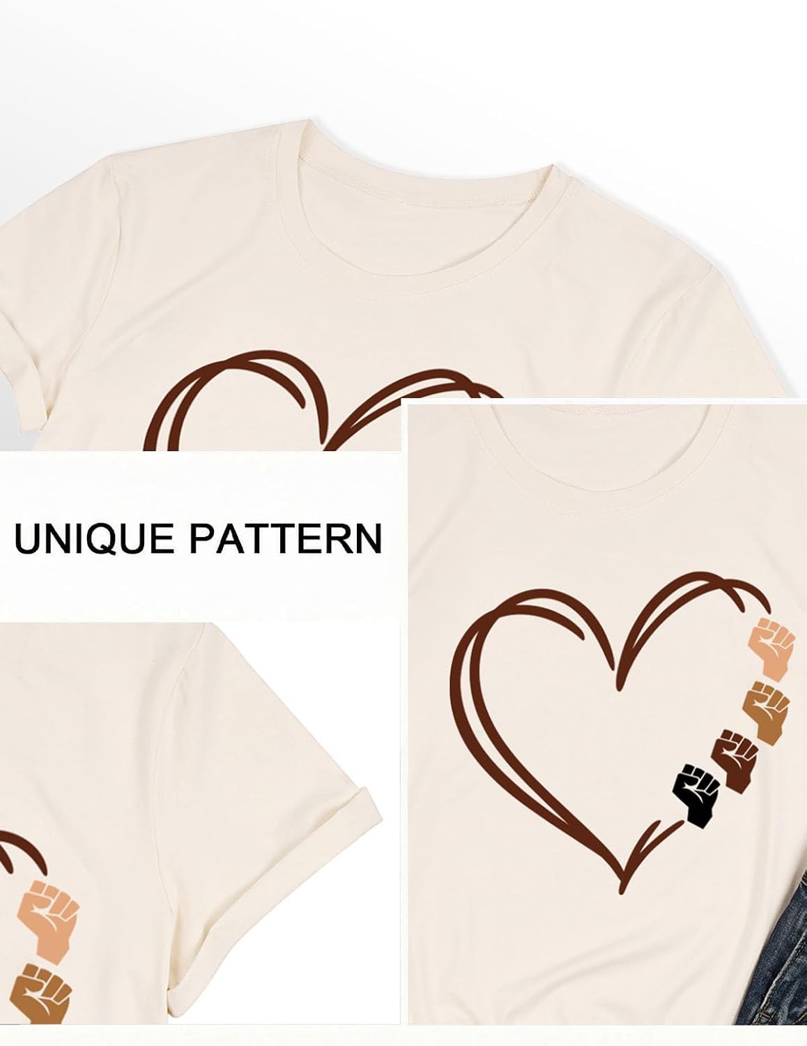 Black History Month Shirt Juneteenth Shirts Women African American Pride Celebration Blouse Graphic Tee Tops - Image 5