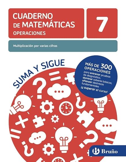 Cuaderno de Matemáticas 6 Operaciones Multiplicación por Varias Cifras