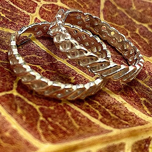 Image of DHRUVS COLLECTION 925 Pure Oxidized Silver Toe Ring /Bichhiya For Girls & Women