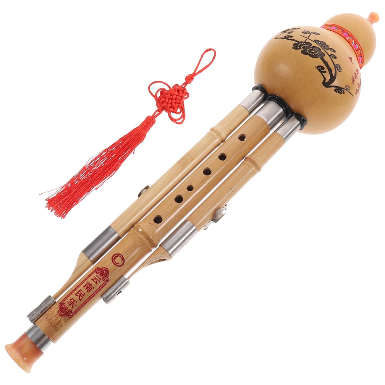 Flûte Hulusi instrument traditionnel chinois en Do majeur bambou et calebasse - 8