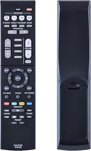 Miniatura 1 de RAV533 ZP35490 - Control remoto de repuesto compatible con sistema estéreo receptor AV Yamaha RX-V479 RX-V579 RX-V481 RX-V481D RX-V483 RX-V581