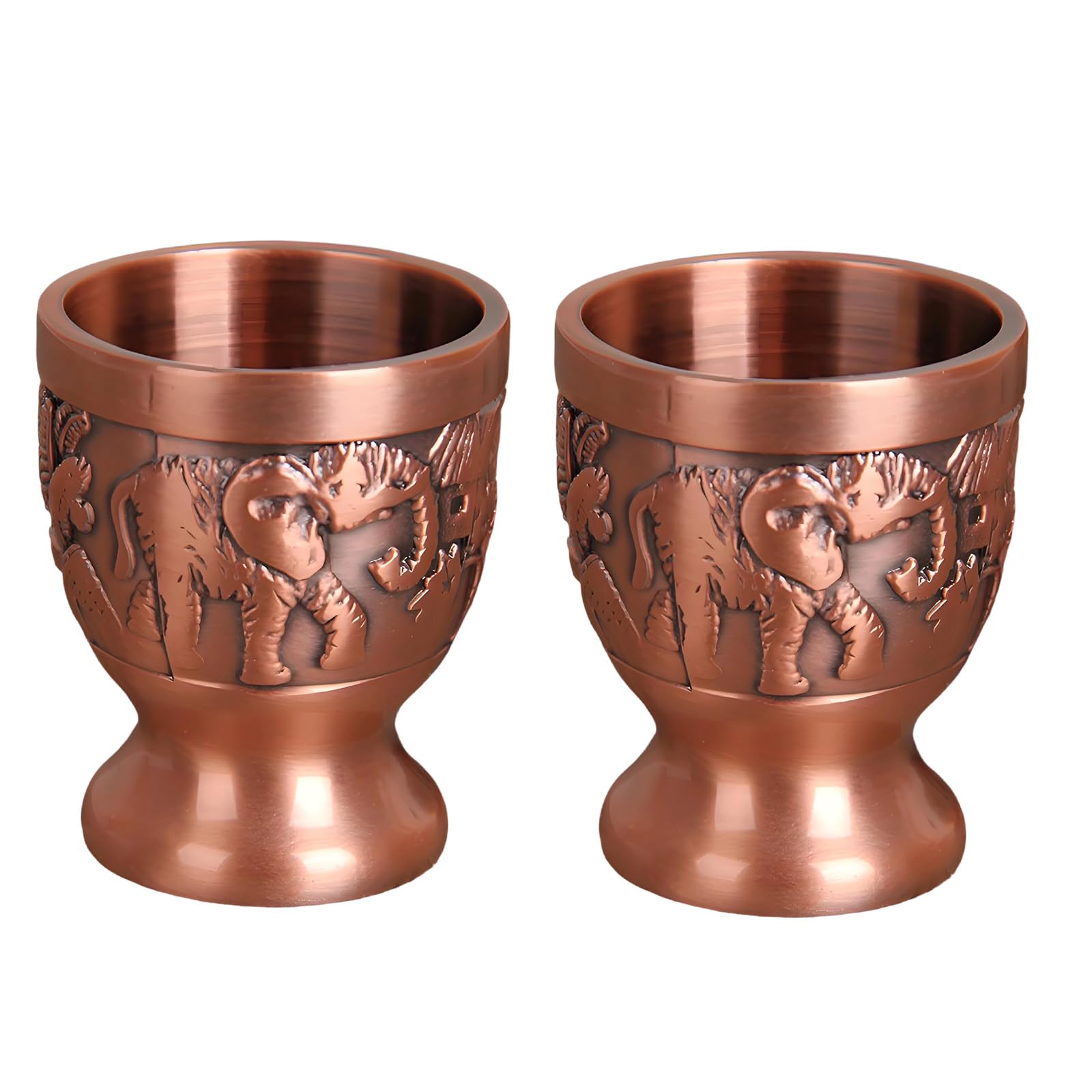 HZBB Handcrafted Elephant Design Drinking Collection Sturdy Metal Alloy Constructed Retro Styles Alcohols Serving Set Traditional Elephant Drink Equipment