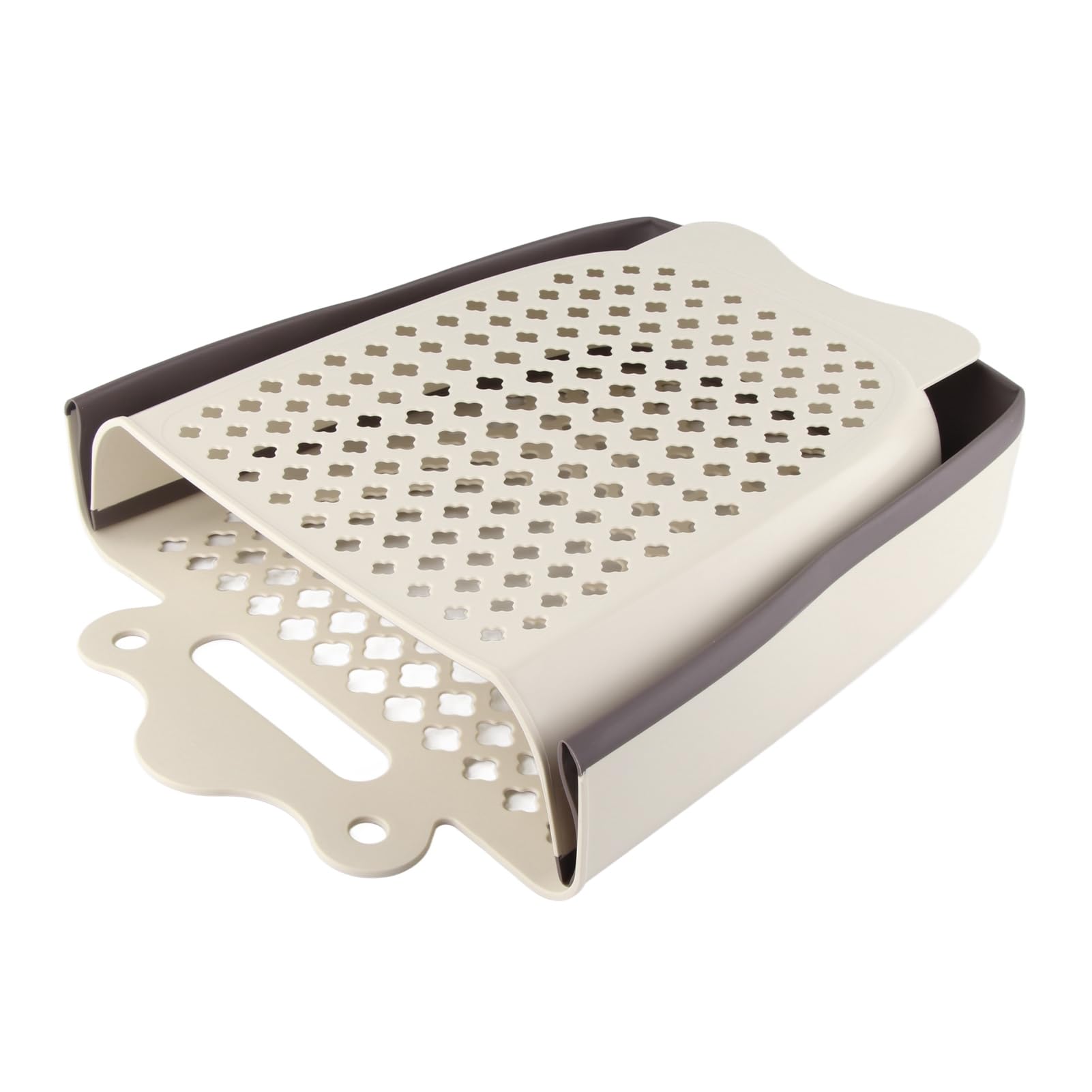 Cesto per Biancheria Appeso in Plastica, Cesto per Vestiti Sporchi Pieghevole Salvaspazio con Design a Parete, per Armadio WC del Bagno (Grande)