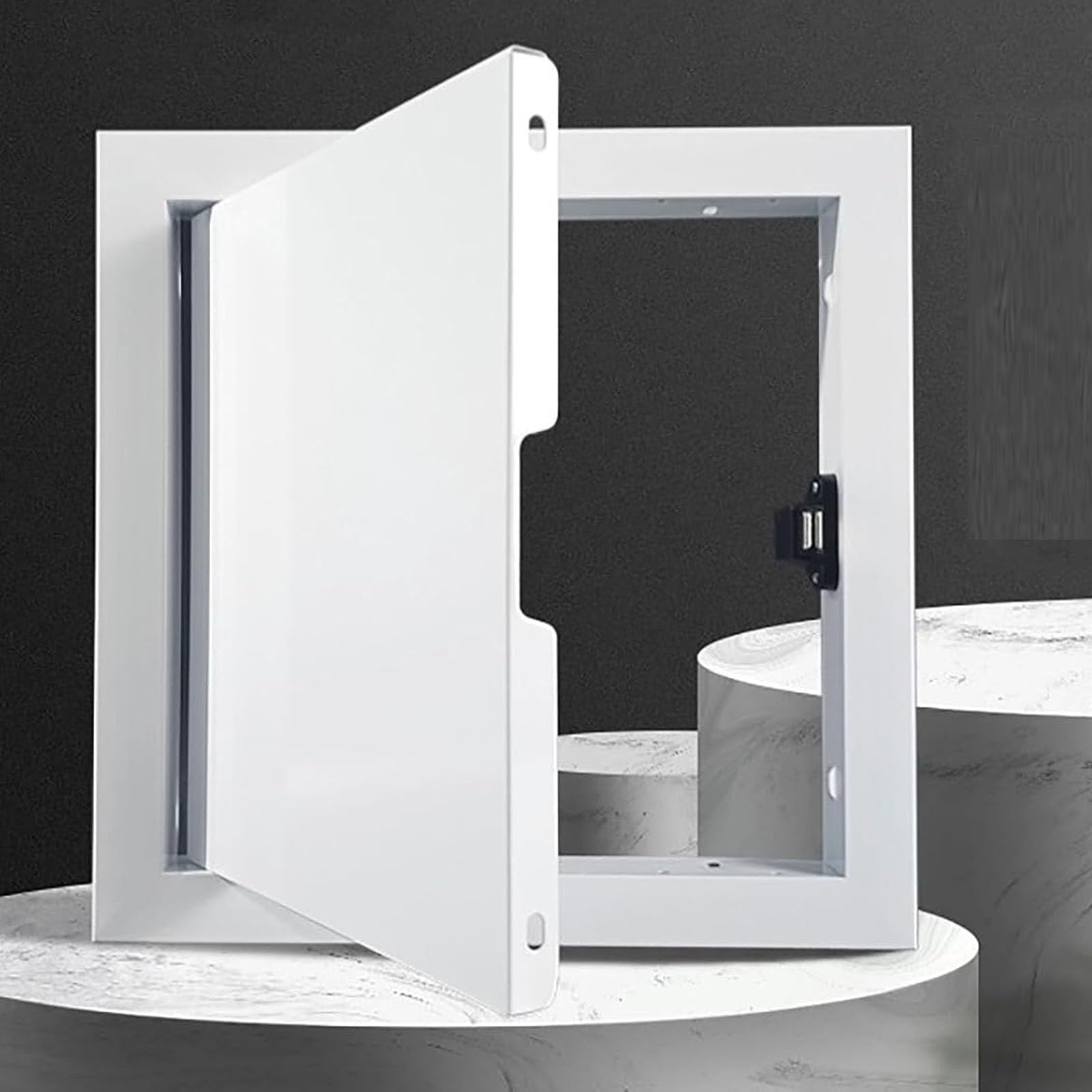 Trampilla de inspección de aluminio blanco con acabado limpio para reformas