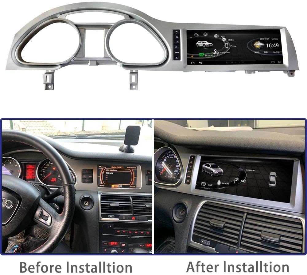 for Audi Q7 2006-2009 MMI 2G 10.25" Octa Core Car CarPlay Android Auto Navigation Android Stereo GPS Radio Display IPS Touchscreen Headunit Tablet Media Player8+64GB