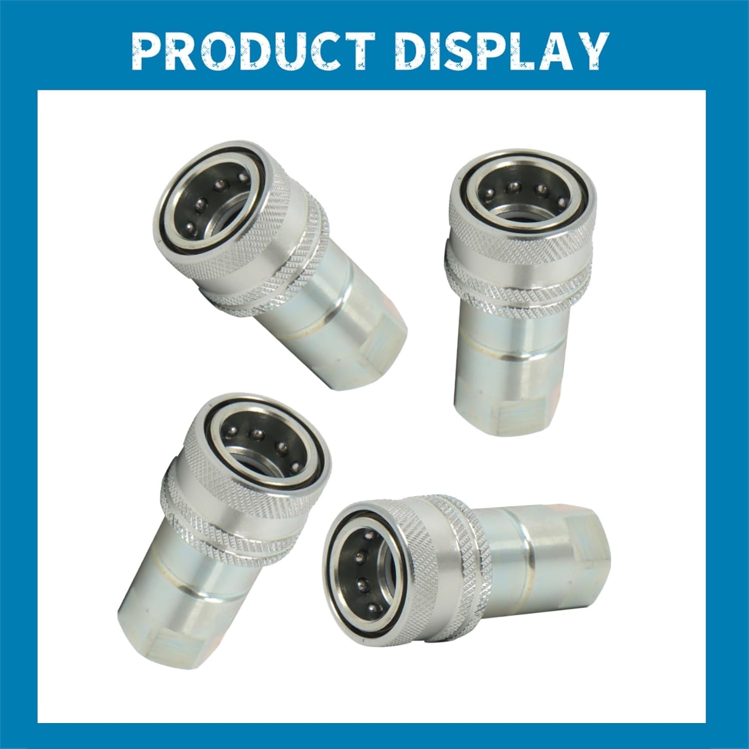 Silscvtt Replacement for John Deere LVA16843 Female Hydraulic Quick Connect Coupler (4 Pack)