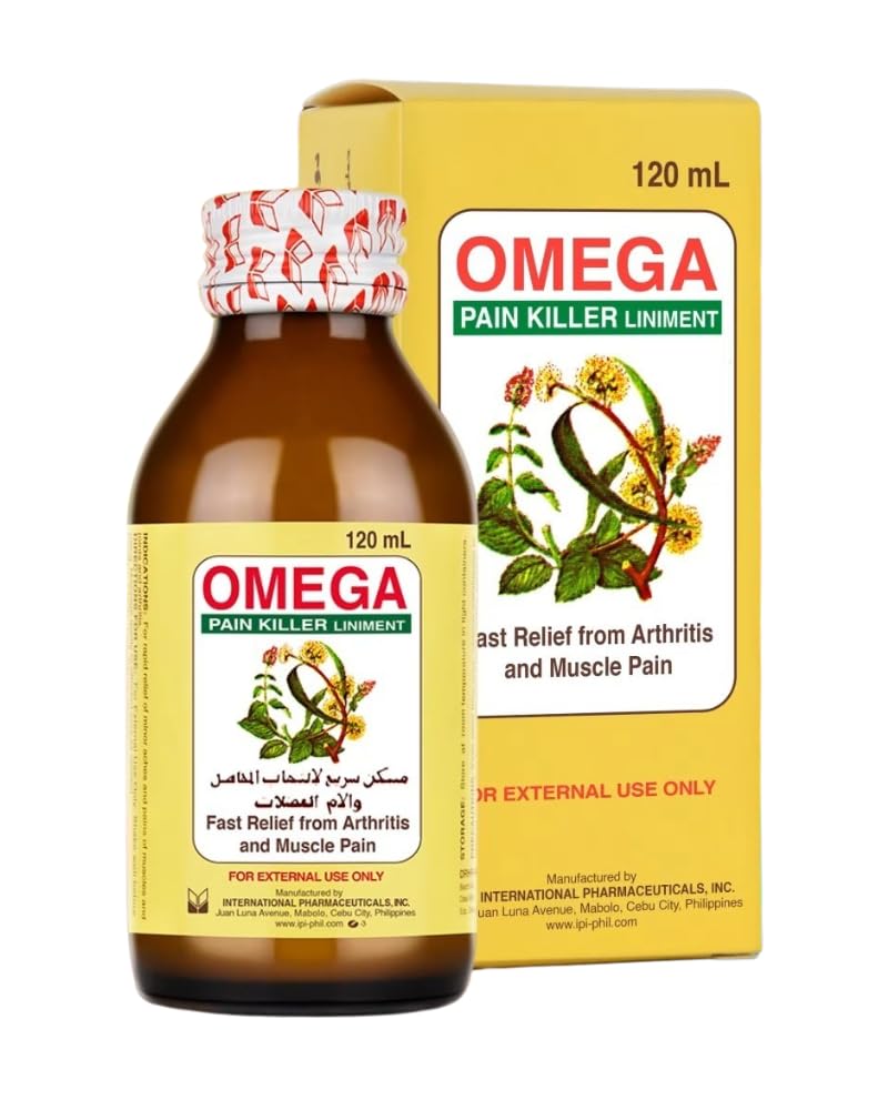 Omega Pain Killer Liniment Oil 120ml Imported Fast Relief from Muscle Pains