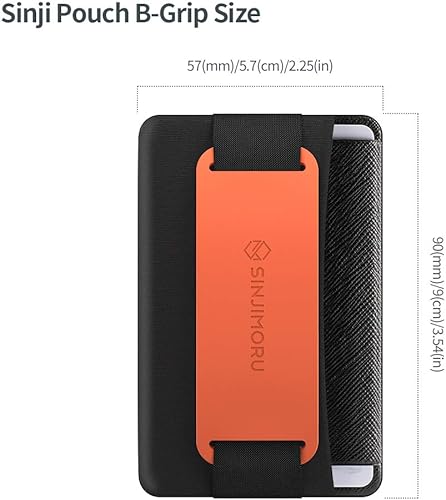 Miniatura 8 de Sinjimoru - Soporte para teléfono con tarjetero y agarre de silicona. Cartera adhesiva segura para iPhone con soporte para patas para mesa. Sinji