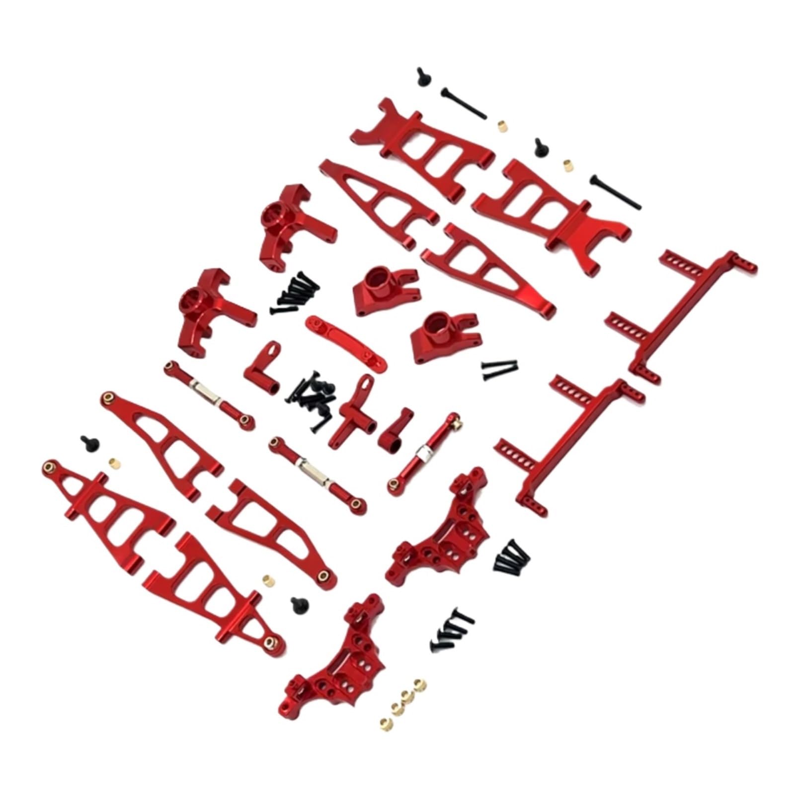 Knuckle sterujące RC do Kyamrc G161 G162 G169 1/16 metalowe do zestawu kubków kierownicy wahacza zdalnego sterowania, części samochodowe i akcesoria, ulepszona wymiana i użytkowanie (czerwone)