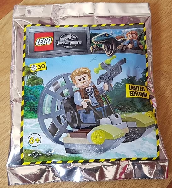 Lego 122220 Jurassic World Owen avec Bateau à air comprimé
