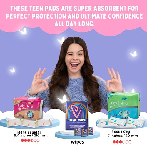 Miniatura 6 de Kit de primer período de estilo moderno para niñas de 9-10-12 inicio de celebración  Esenciales escolares  Adolescente preadolescente preadolescente