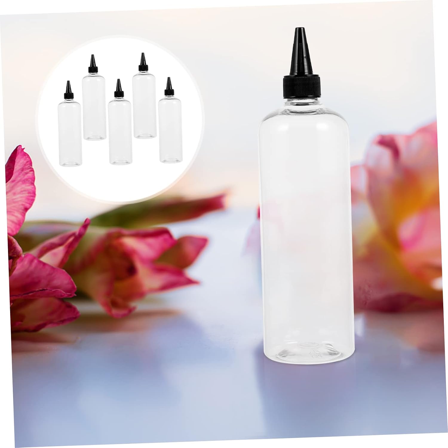 FOMIYES 5pcs Applicator Bottles Pointed Mouth for Hair Coloring Squeeze Hair Dye and Essential Oils for Precise Dispensing and Applications