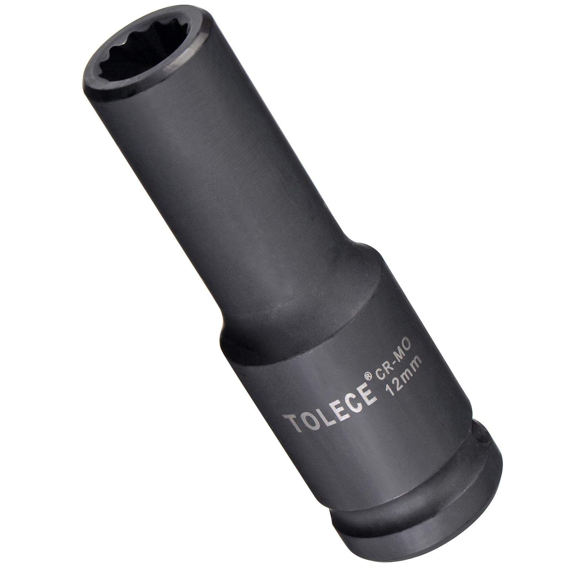 TA-VIGOR 12-Point Deep Impact Socket, 1/2-Inch Drive 12mm Metric Spindle Axle Nut Socket Driver Wrench