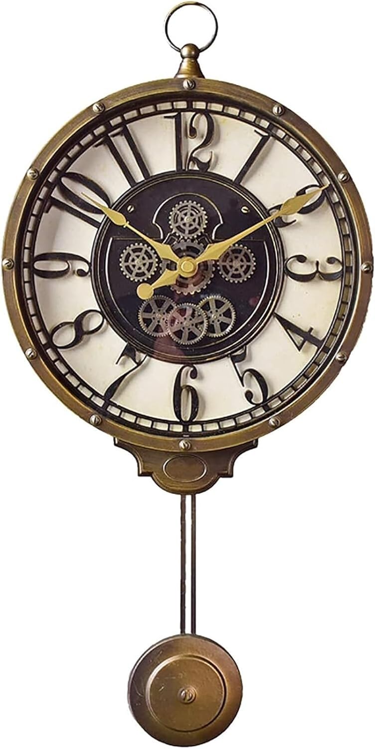 KOHARA Wall Clock Vintage Pendulum Wall Clock Antique