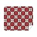 mas Decoration Red White Pattern Cleaning Cloth Screen Cleaner 2pcs Suede Fabric
