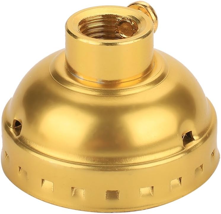 Haofy Lamp Socket, Vintage E27 Light Socket with Pull Chain, 1 Piece of Aluminum Medium Screw Base Socket for Floor Light and Table Lamp DIY Lighting(Gold)