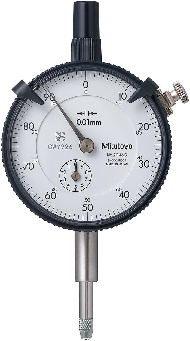 Mitutoyo 2046S Dial Indicator Flat Back