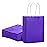 SUNCOLOR 25 Pieces 6 Mini Goodie Bags Small Purple Gift Bags with Handle for Party Favor Bags(Purple)