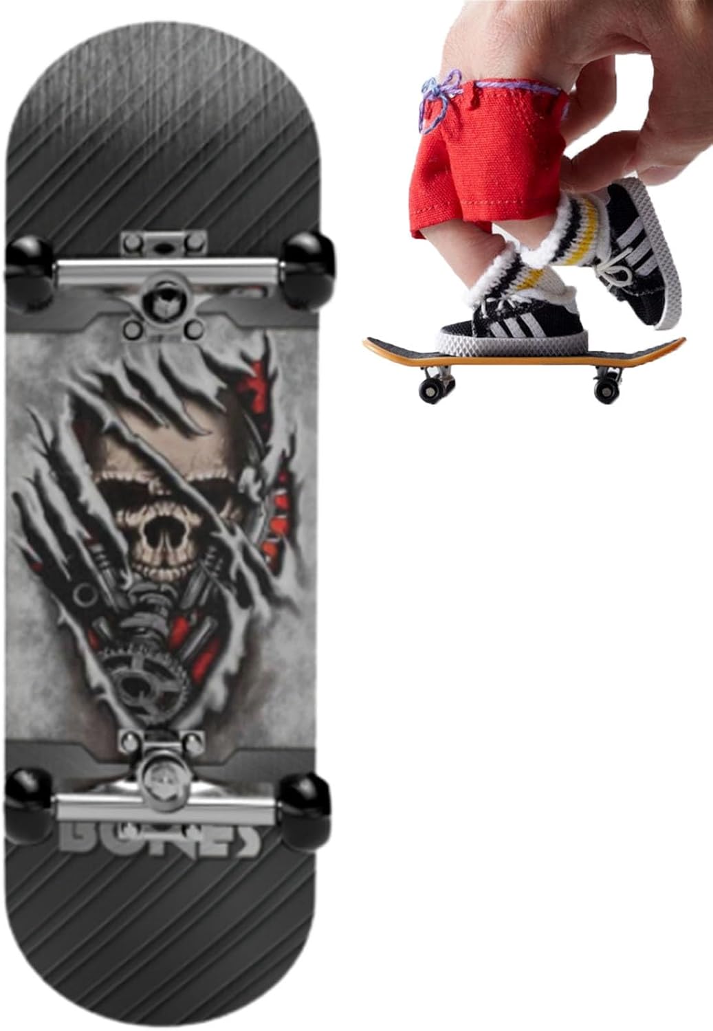 Generisch Fingerboard Maple Wood - Fingerboard Skateboard, Alloy Bearings Ball Bearing Wheels Model, Kids Mini Finger Skateboard Novelty Toy, Portable Mini Design