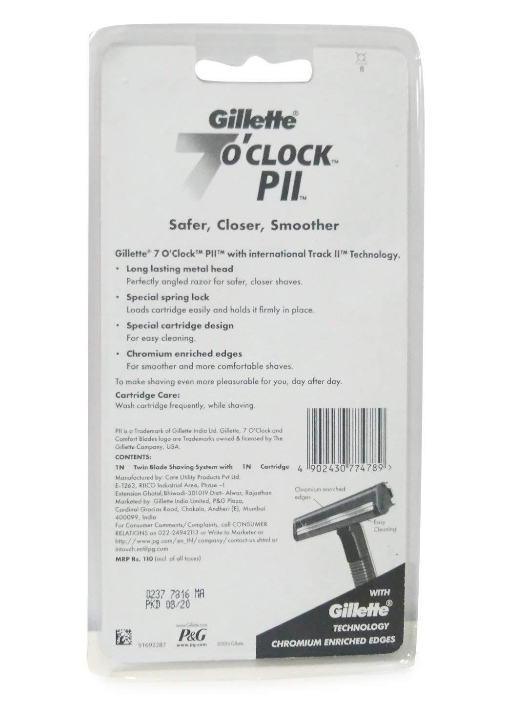 7oclock Pii Trac Ii Razor (Compatible With Tracii Blades) by 7oclock