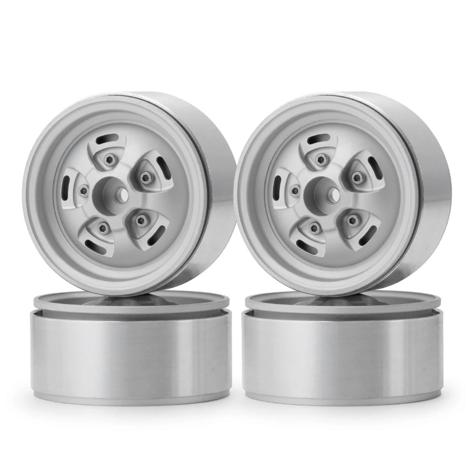 Accessoires RC pour Axial pour SCX10 90046 CC01 D90 pour TRX4 F350 pour TRX6 1/10 4 Pièces 1.9 Pouces Jantes À Billes Jantes De Voiture sur Chenilles RC Moyeux