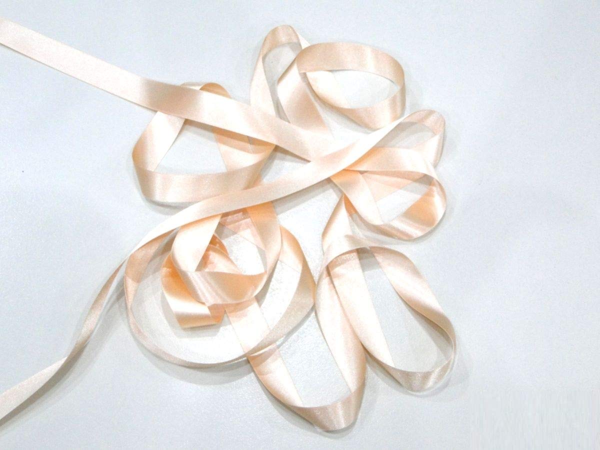 Peach 25mm Satin Ribbon Double Sided Berisfords 3501 (10 Meters)