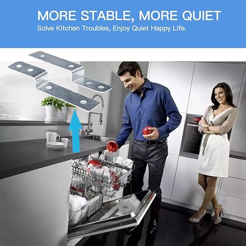 Miniatura 6 de DWBRACKIT1 - Juego de 2 soportes de montaje lateral para lavavajillas Electrolux y Frigidaire, sustituye a 154477201, 154806601, 154806602, 2691713