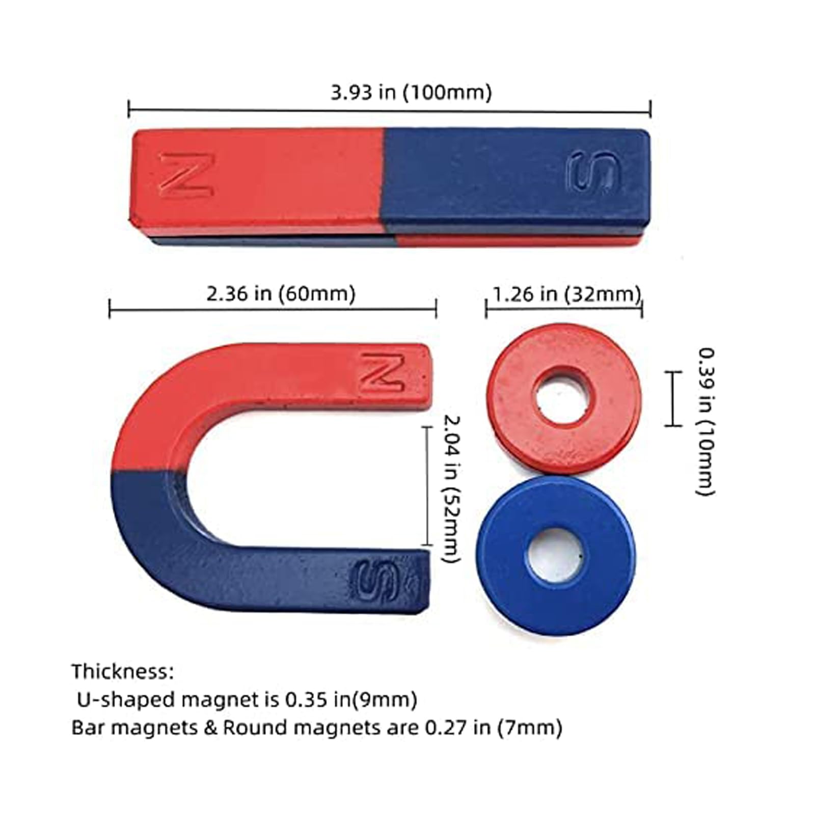 Varinhas Magnéticas STEM - Kit 6 Cores Para Experiências