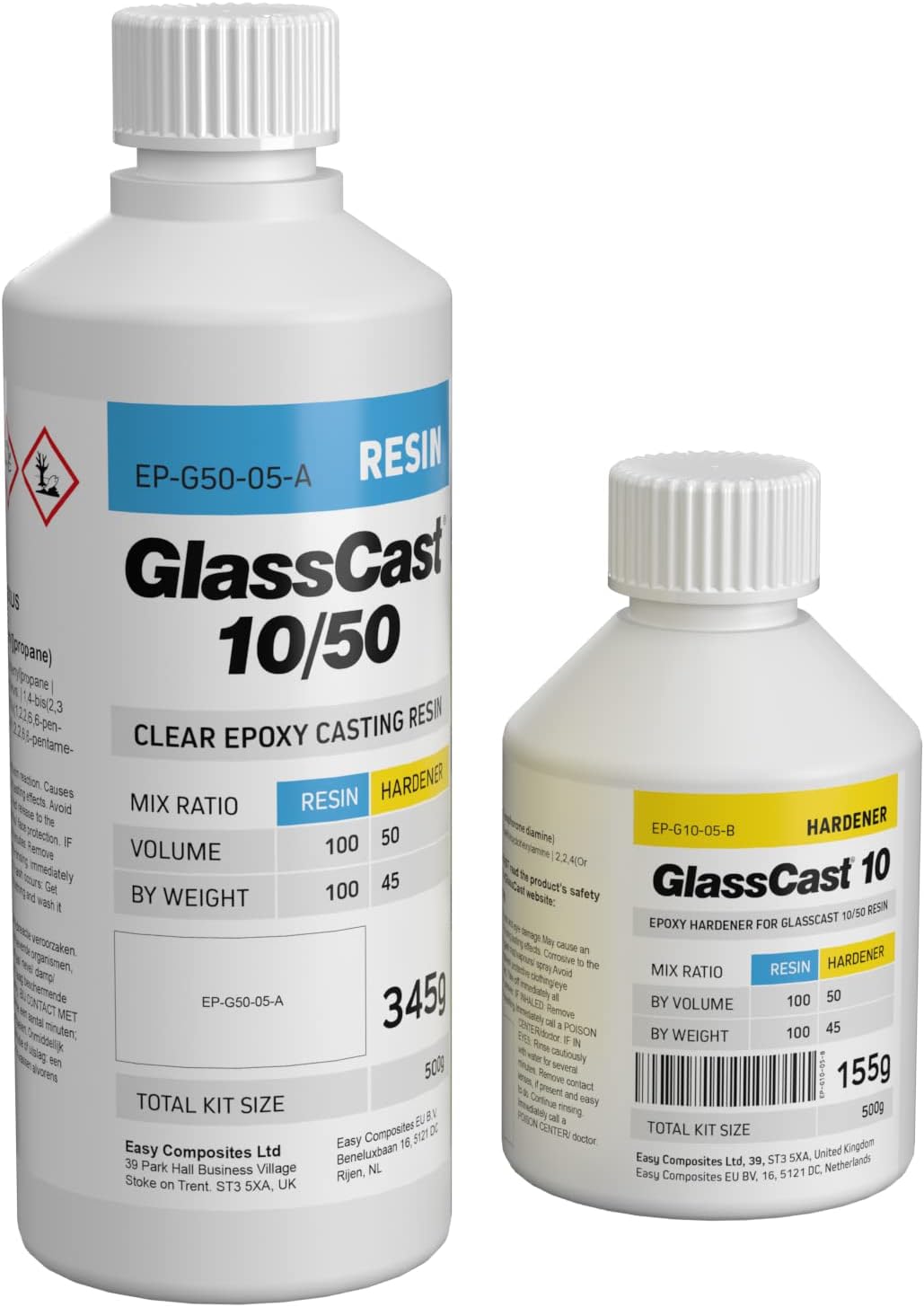 10 Clear Epoxy Casting Resin (500g) for Jewellery, Pen Blanks, Crafts and More