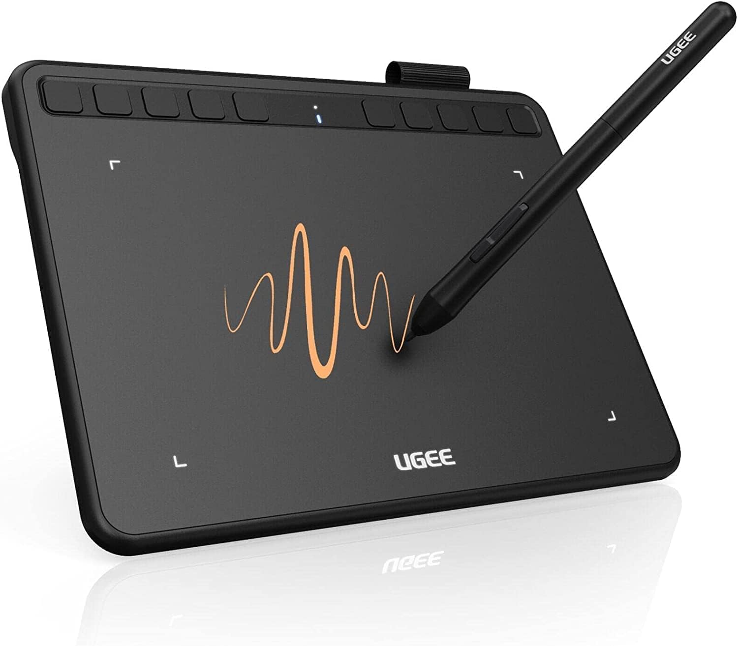 Tableta gráfica ugee S640 con lápiz — 8192 niveles de presión y 10 teclas