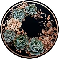 Vista 3 de PopSockets PopGrip estándar con diseño Glam de Echeveria Suculentas Rosa Rosa