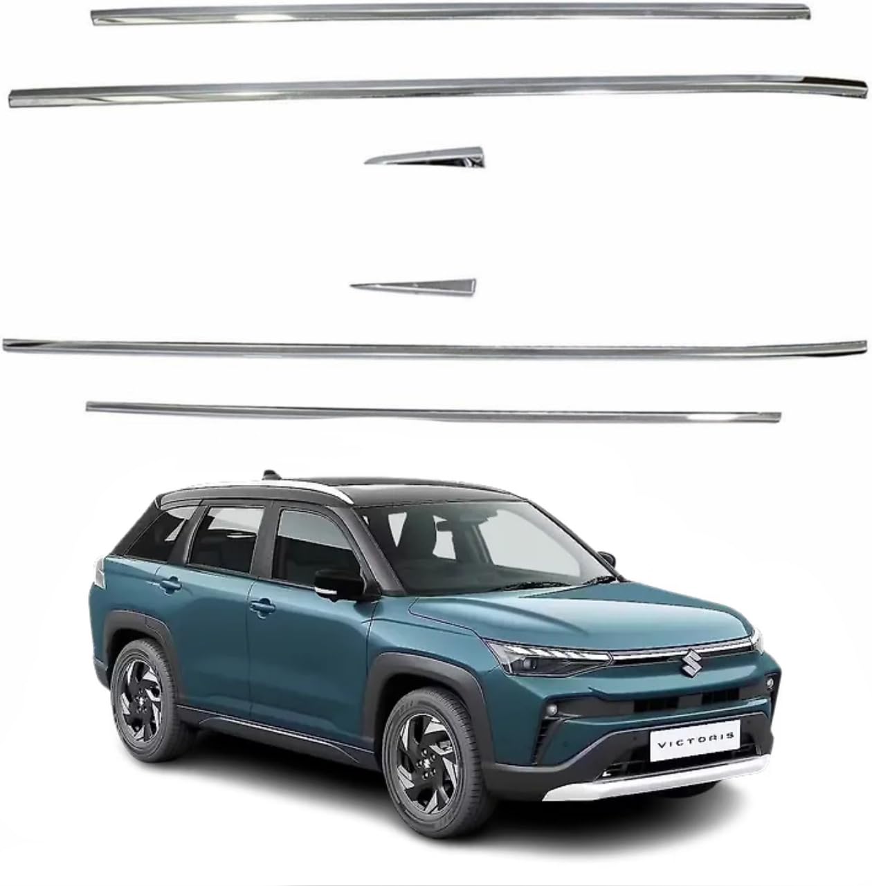 DS ENTERPRISE Lower Window Garnish Chrome for Maruti Suzuki