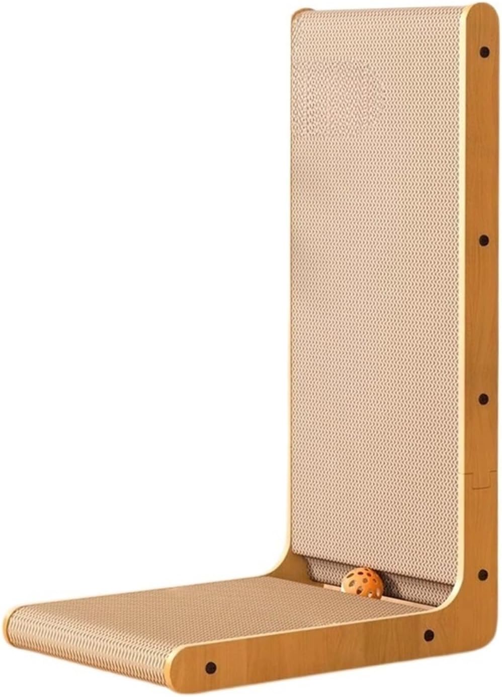 Vertical Cat Scratcher Post Wear Resistant Scratch Proof Board Furniture Protector Toy(White)