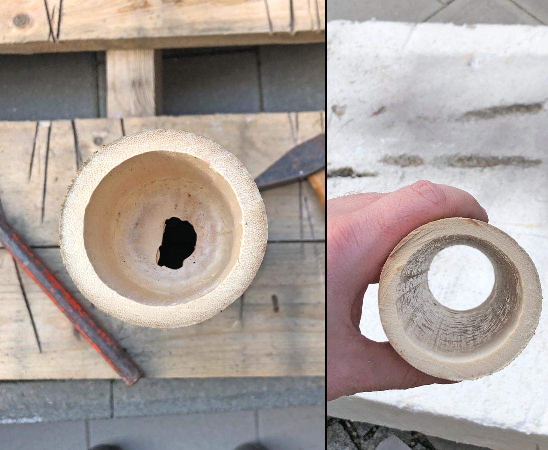 Bambus als Pflanzen- und Setzlingen Schutz, 25cm hoch - Durchmesser von 6-7,5cm - kleine Wuchsshülle