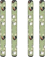 Vista 28 de Fundas para manija de puerta de refrigerador con flores marrones, 4 piezas, funda para manija de refrigerador, protector de decoración hecho a mano