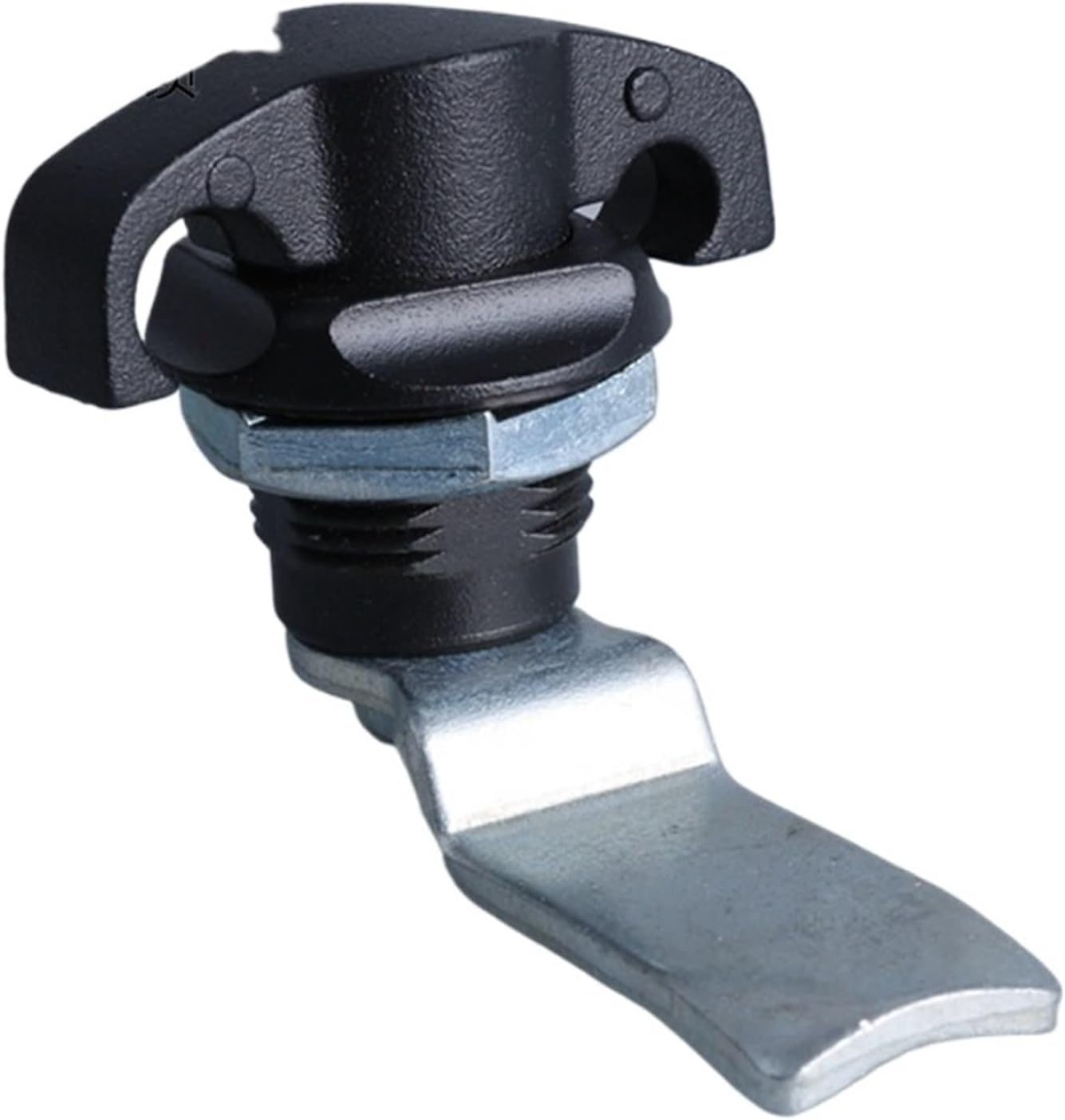 MS714-3 Black Handle Cabinet Cam Lock Zinc Alloy T Shape Rotary Unlock 1Pcs(MS714 3)